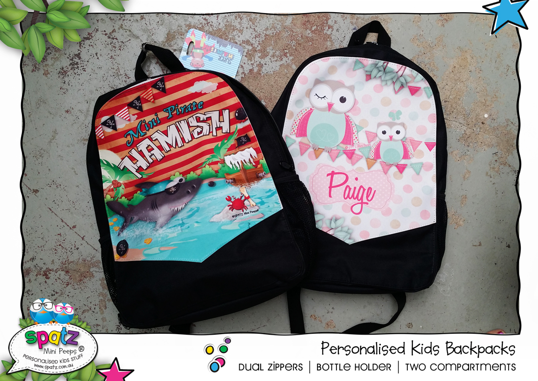 Personalised Kids Backpacks SPATZ Mini Peeps