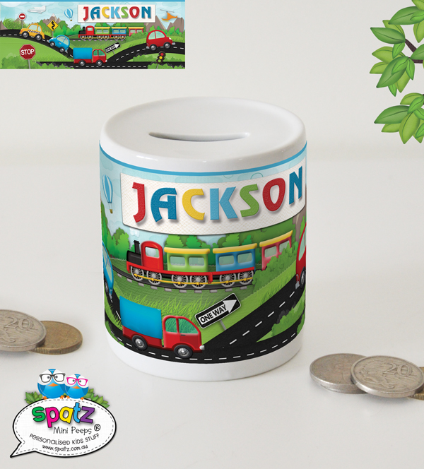 Personalised Kids Money Boxes / Piggy Banks SPATZ Mini Peeps®