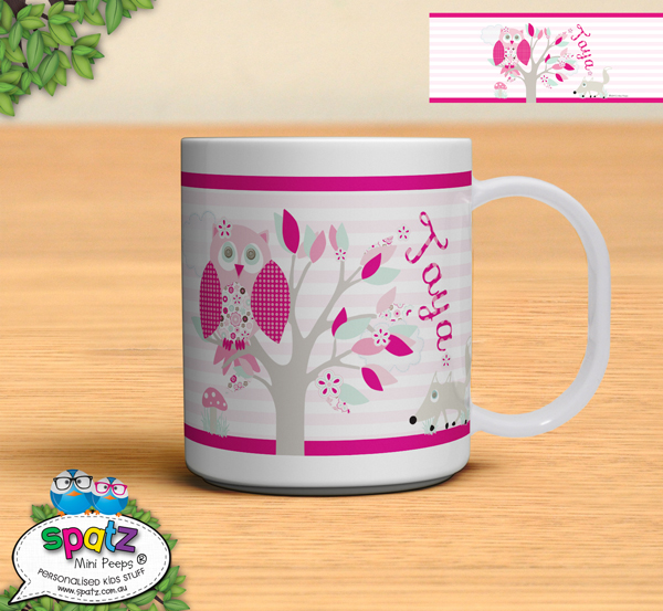 Personalised Melamine Plastic Kids Mugs - SPATZ Mini Peeps®