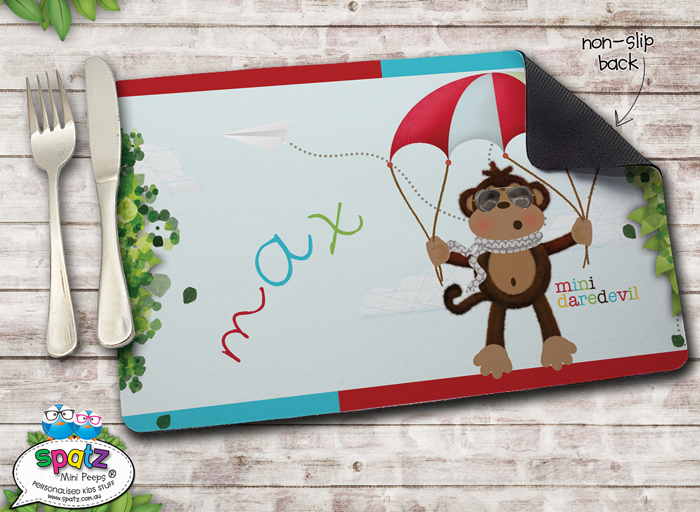 Personalised Non Slip Kids Placemats SPATZ Mini Peeps®