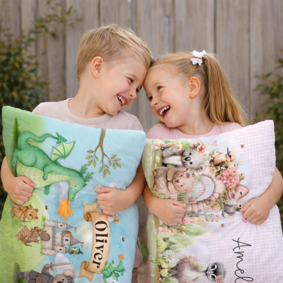 Personalised Kids Fleece Pillowcases