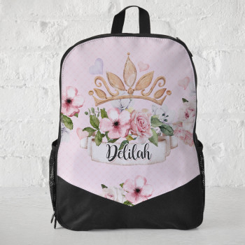 Personalised Kids Backpack RoyalTEA Rose