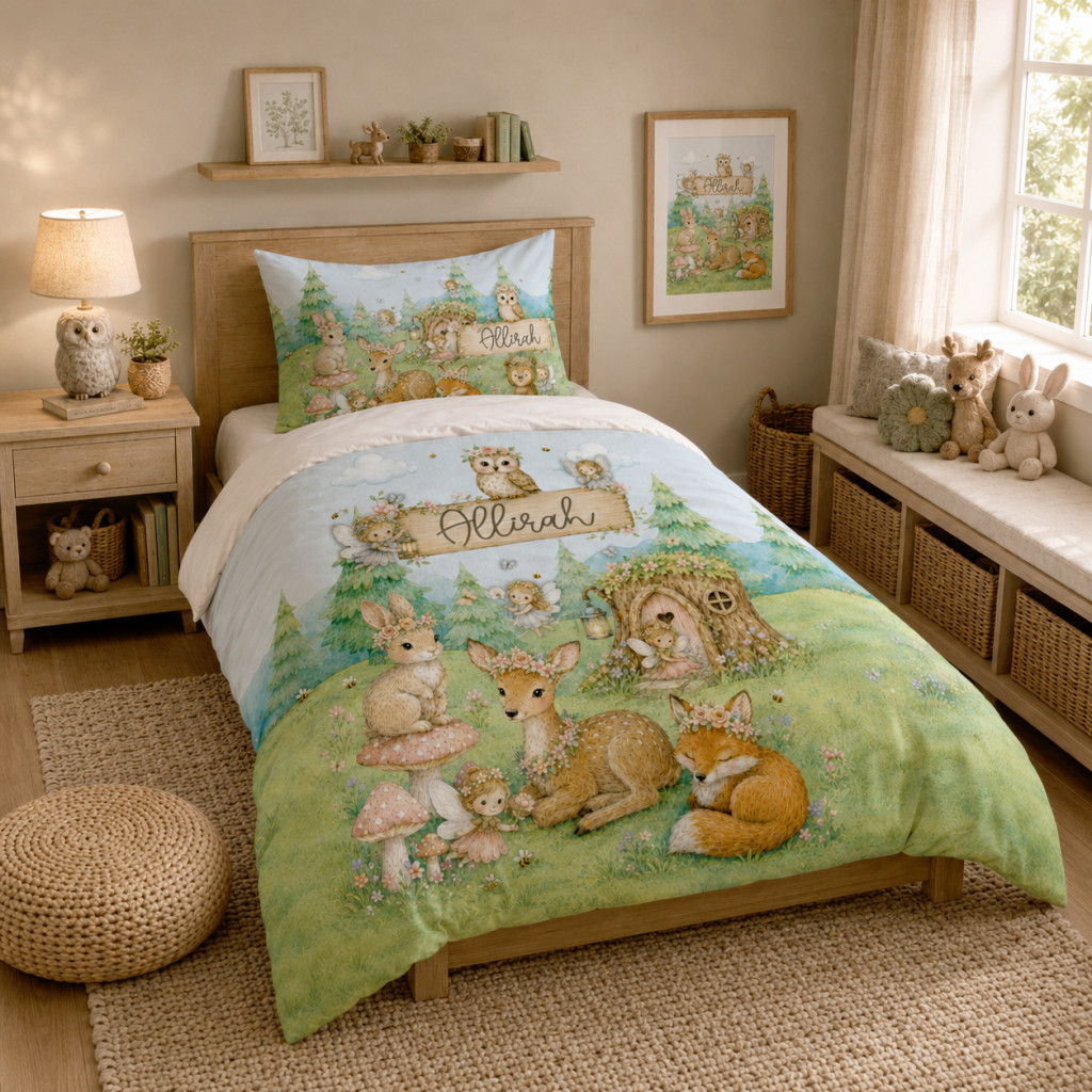 Personalised Kids Quilt Covers & Pillowcase Sets
