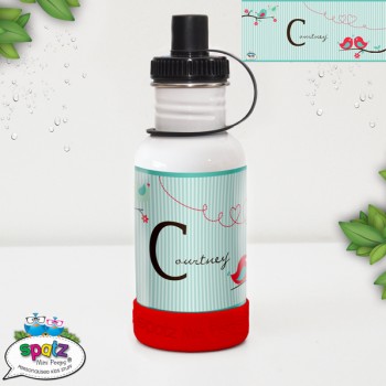 Kids Stainless Steel Drink bottle name, Kids drink Bottle, Bottle Pop top, Straw Top drink bottle, BPA Free drink bottle