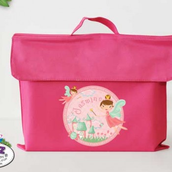 library Bags For Kids, waterproof library bag, kids book bag, library bag with handles, library bag with name, kids library bag, school library bag, Personalised Kids Library Bag Fairy