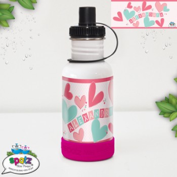 Kids Stainless Steel Drink bottle name, Kids drink Bottle, Bottle Pop top, Straw Top drink bottle, BPA Free drink bottle