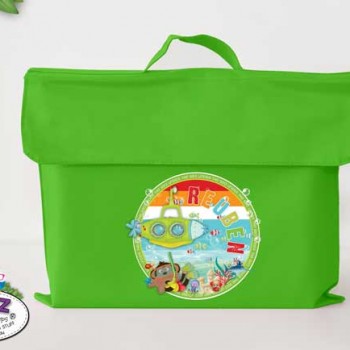 library Bags For Kids, waterproof library bag, kids book bag, library bag with handles, library bag with name, kids library bag, school library bag, Personalised Kids Library Bag