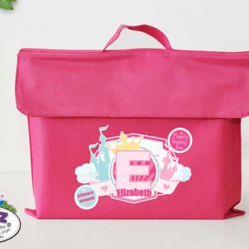 library Bags For Kids, waterproof library bag, kids book bag, library bag with handles, library bag with name, kids library bag, school library bag, Personalised Kids Library Bag Princess