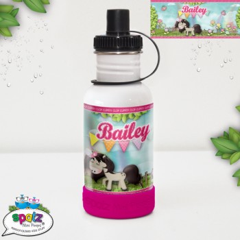 Kids Stainless Steel Drink bottle name, Kids drink Bottle, Bottle Pop top, Straw Top drink bottle, BPA Free drink bottle, little pony drink bottle