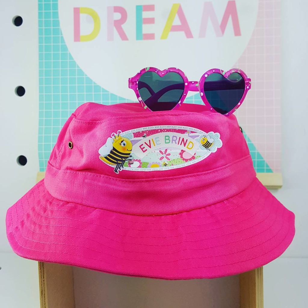 Personalised Kids Adjustable Bucket Hats SPATZ Mini Peeps®