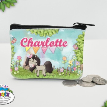 Personalised Kids Coin Purse Wallet Kids Money Bag Holder