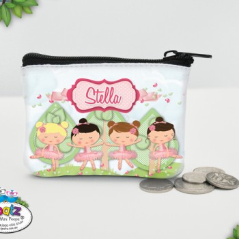 Personalised Kids Coin Purse Wallet Kids Money Bag Holder