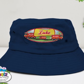 kids bucket hat, toddler hat, personalised toddler hat, kids hat, kids beach hat, adjustable hat kids, kids pull cord hat, cancer council hat, good beach hat for kids, kids sun hat, hat with name, custom child hat