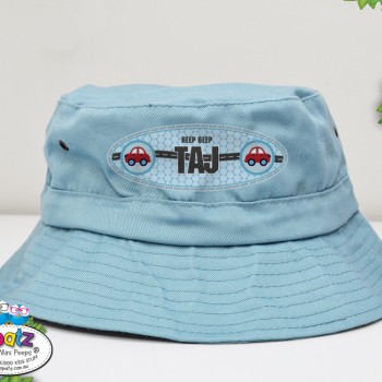 kids bucket hat, toddler hat, personalised toddler hat, kids hat, kids beach hat, adjustable hat kids, kids pull cord hat, cancer council hat, good beach hat for kids, kids sun hat, hat with name, custom child hat