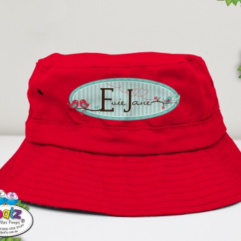 kids bucket hat, toddler hat, personalised toddler hat, kids hat, kids beach hat, adjustable hat kids, kids pull cord hat, cancer council hat, good beach hat for kids, kids sun hat, hat with name, custom child hat