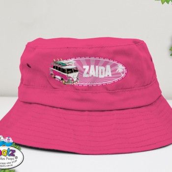 kids bucket hat, toddler hat, personalised toddler hat, kids hat, kids beach hat, adjustable hat kids, kids pull cord hat, cancer council hat, good beach hat for kids, kids sun hat, hat with name, custom child hat