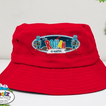 kids bucket hat, toddler hat, personalised toddler hat, kids hat, kids beach hat, adjustable hat kids, kids pull cord hat, cancer council hat, good beach hat for kids, kids sun hat, hat with name, custom child hat