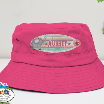 kids bucket hat, toddler hat, personalised toddler hat, kids hat, kids beach hat, adjustable hat kids, kids pull cord hat, cancer council hat, good beach hat for kids, kids sun hat, hat with name, custom child hat