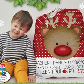 name on childs christmas santa sack, kids santa sack, kids santa sack with name, my first christmas santa sack, christmas keepsake kids