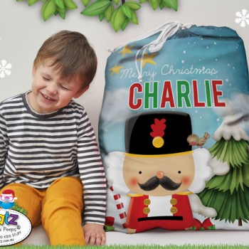 name on childs christmas santa sack, kids santa sack, kids santa sack with name, my first christmas santa sack, christmas keepsake kids