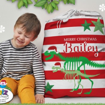 name on childs christmas santa sack, kids santa sack, kids santa sack with name, my first christmas santa sack, christmas keepsake kids