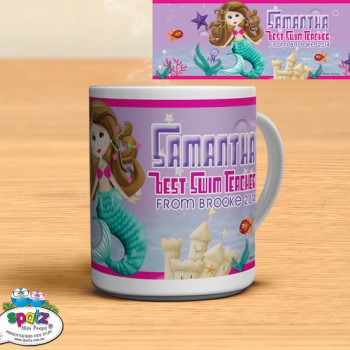 Swimming Teacher Gift Mug Kids Name