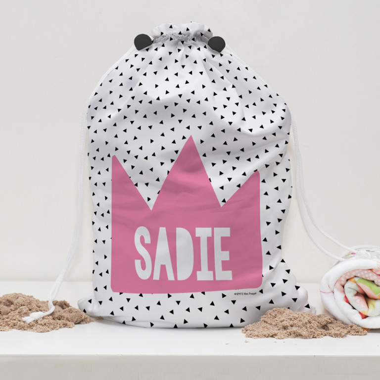 Personalised Kids Water Resistant Swim Bags With Drawstring