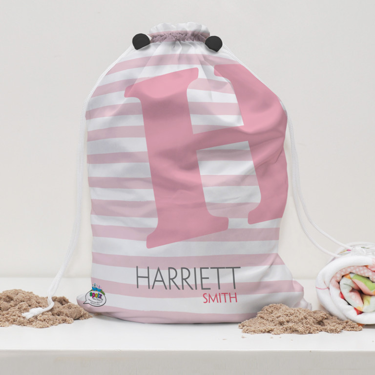Personalised Kids Water Resistant Swim Bags With Drawstring