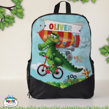 Personalised Kids Backpack Later Alligator