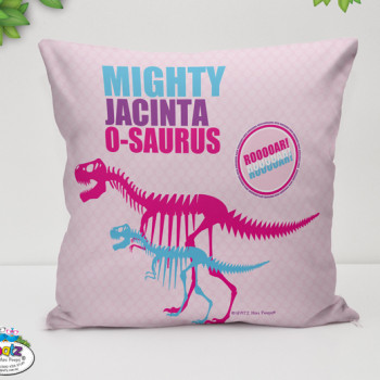 Dinosaur Girls Bed Cushion Name