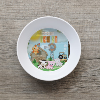 McDonalds Farm Animals Bowl Melamine Kids