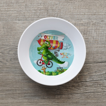Alligator Crocodile Bowl Kids Melamine