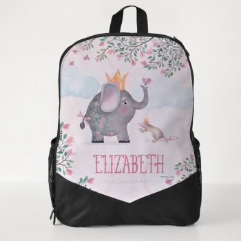 Personalised Kids Backpack Miss Ellie Elephant