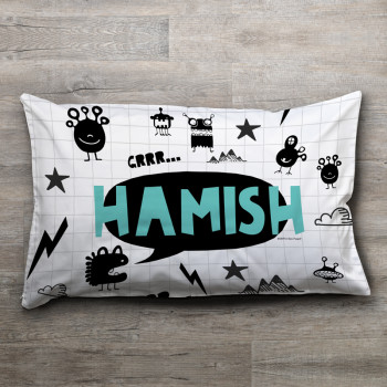 Monster Theme Custom Pillow Pillowcase Name Personalised Modern