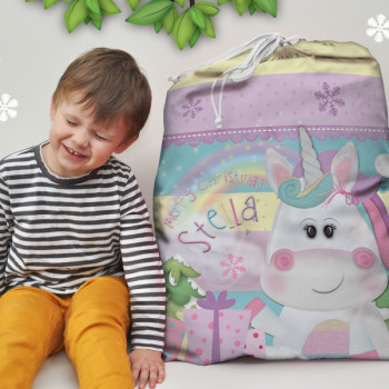 Santa Sack Stocking Unicorn