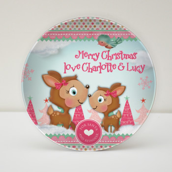 Santa Christmas Cookie Plate Biscuit Snacks