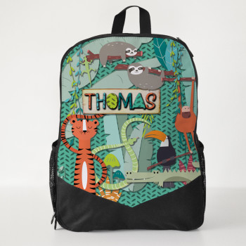 Personalised Kids Backpack Jungle Rumble