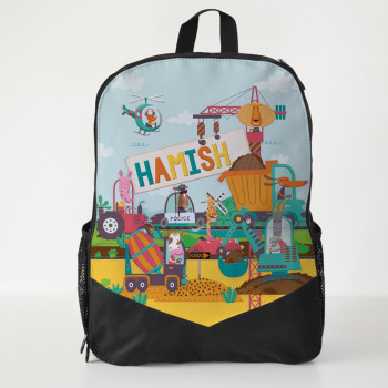 Personalised Kids Backpack Get To Work