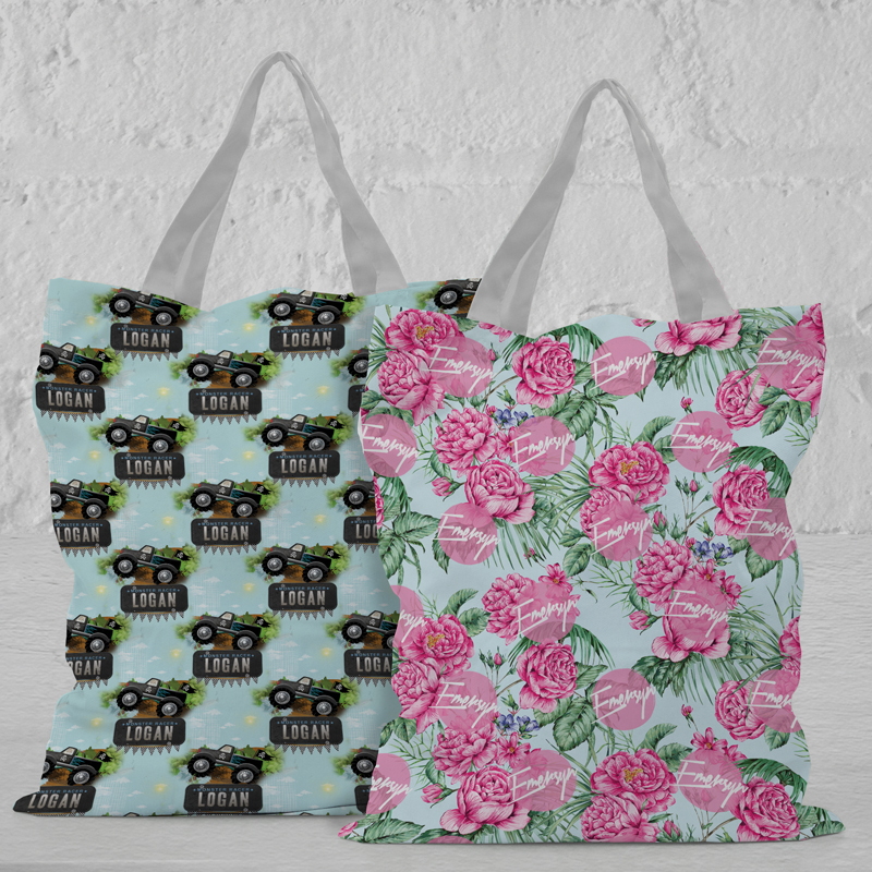 personalised canvas tote