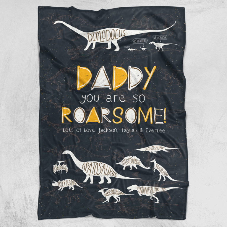 Personalised Fleece Blankets for Fathers Day