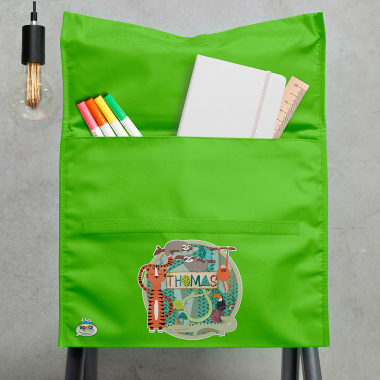 Personalised Kids 2 in 1 Chair Bag & Waterproof Library Bag