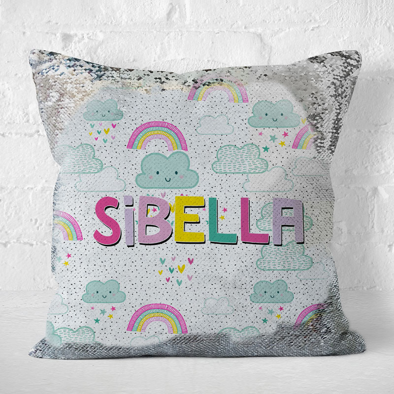 Personalised Kids Magic Sequin Cushion Covers A Great Gift