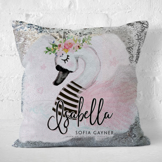 2 way sequin pillow