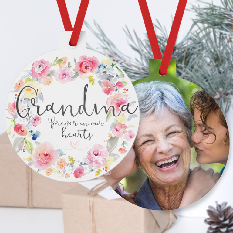 Personalised Memorial Christmas Tree Ornament Decorations