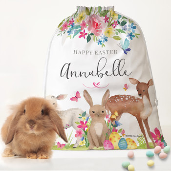 Personalised Kids Easter Hunt Bags, kids easter bag, kids easter bag with name, easter gift keepsake, new baby easter, easter hunt bag