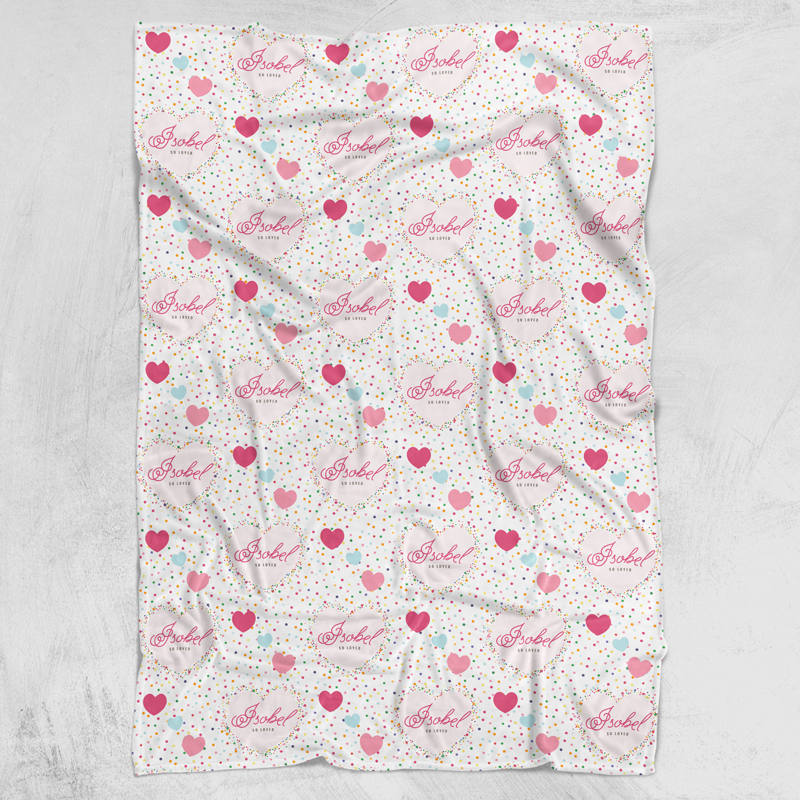 personalised baby name blanket