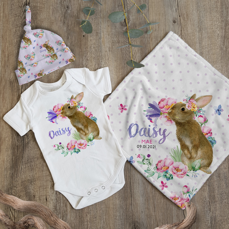 personalised baby bedding