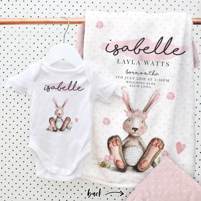 New Baby Gift Sets Personalised With A Name