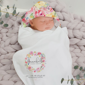 personalised swaddle blanket