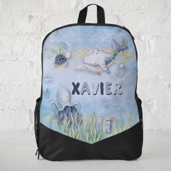 Personalised Kids Backpack Whale Of A Time